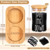 Funny Apothecary Jars 2 Pack Hair Tie Holder Organizers Bathroom