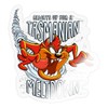 Spreadshirt Looney Tunes Tasmanian Devil Meltdown Sticker, 10 x 10