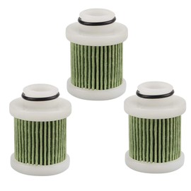 Tvent 6D8-24563-00-00 Fuel Filter Element 6D8-WS24A-00-00 18-79799 Replace for Yamaha F50 F60 F70 F75 F90 F115 LF115 T50 T60 50HP-115HP Outboard Motor with 3 Pack