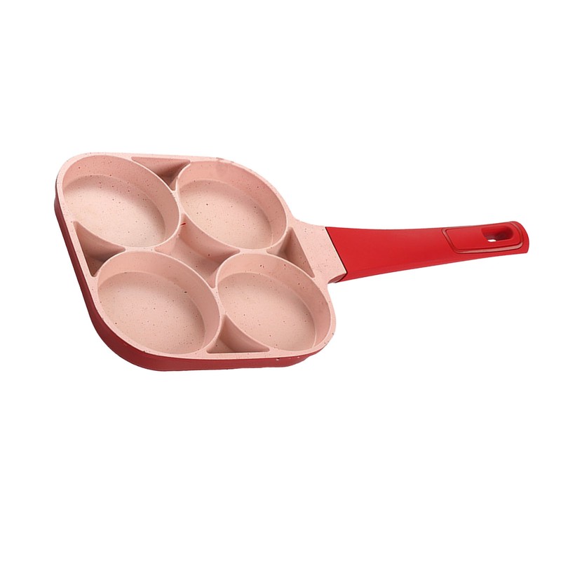4 Hole Egg Frying Cooker Pan Non Stick Flat Bottom