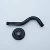 8 Inch S-Shape Curved Shower Arm with Flange Stainless Steel