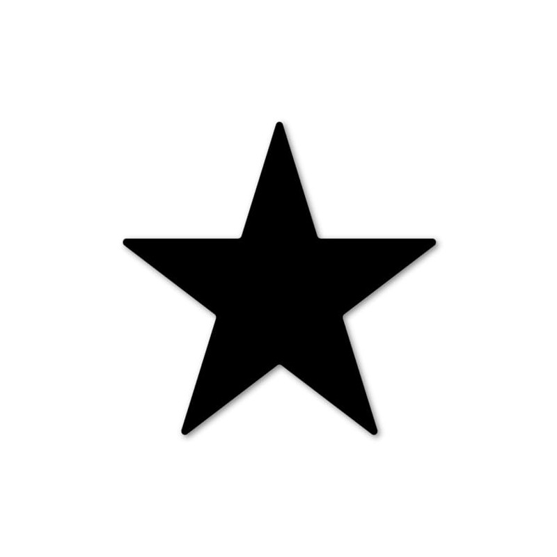 Magnet America Black Star Magnet is 4" x 4" Made