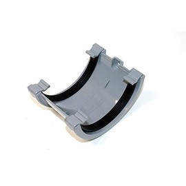Marshall Tufflex Half Round Gutter 112mm Union Joint RWU1 (Grey)