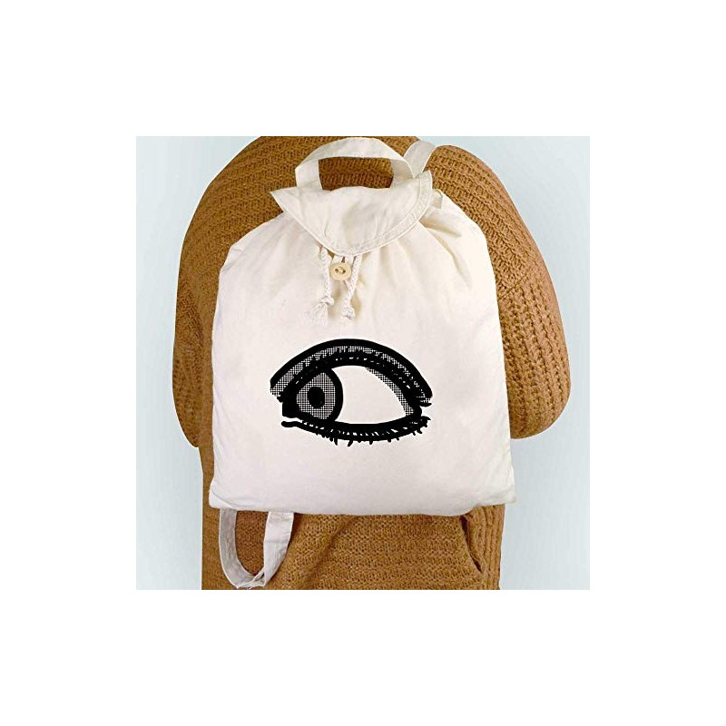 Azeeda 'Eyeball' Canvas Rucksack/Backpack (RK00003627)