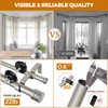HOTOZON 1 Inch Heavy Duty Double Bay Window Curtain Rod,36-72