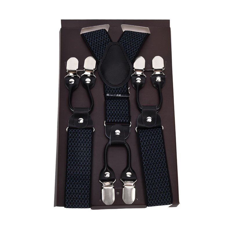 Mens Suspenders Strong Fixability Adjustable Beautiful Practical Fashionable Metal Clip