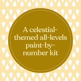Chronicle Books Mindful Crafts: Celestial Paint-by-Number Kit