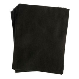 John Bead 25pcs 9"x12" Felt Fabric Sheets Black Felt Pads for DIY Craft Supplies Sewing School Projects