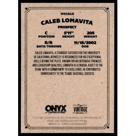 2024 Onyx Vintage #OVCALO Caleb Lomavita