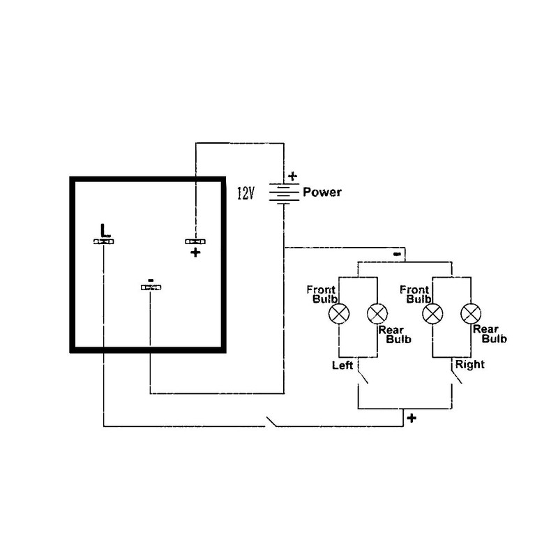 iJDMTOY 3-Pin EP28 EP-28 WMFLL004 Electronic LED Flasher Relay As