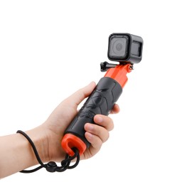 CamKix Premium Floating Hand Grip Compatible with Gopro Hero 7, 6, 5, 4, Session, Black, Silver, Hero+ LCD, 3+, 3, 2, 1 Floating Hand Grip