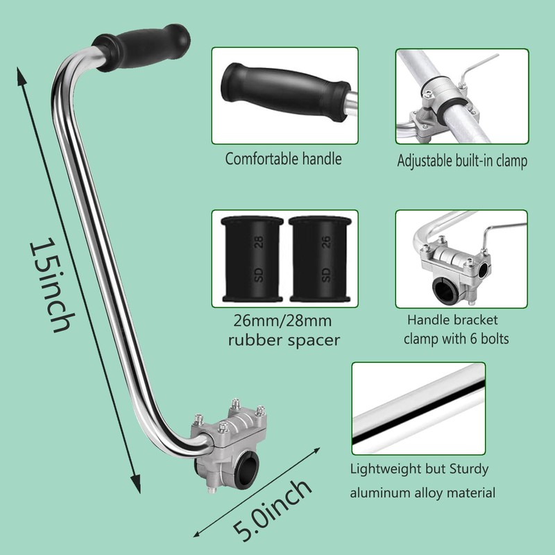 Weed Eater Handle Extension Back Saver - Ergonomic Trimmer Handle