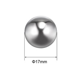 sourcing map 2pcs 17mm 201 Stainless Steel Bearing Balls G200 Precision