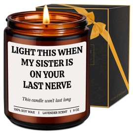 Fairy's Gift Candles, Brother in Law Gifts - Birthday, Wedding, Fathers Day Funny Gifts for Brother in Law from SIL, Funny Presents Ideas for Future BIL, Sisters Boyfriend or Husband, Married Sister