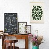 NQDWX Slow Down You're Doing Fine Hanging Flag - Motivational