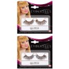 NET TOYS False Eyelashes Black Gold Artificial Eyelashes Carnival Eyelash