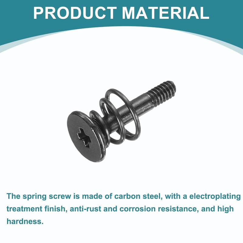 sourcing map GPU Spring Screws, 15pcs M2x11.3mm 5.5mm Spring OD