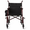 Medline Lightweight Steel Transport Chair, Folding Chair is Portable, Large