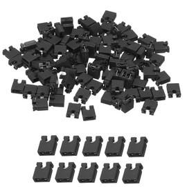 100pcs California JOS 2.54mm Black Jumper Caps Standard Circuit Board Jumper Cap Shunts Short Circuit Connection Pin Blocks