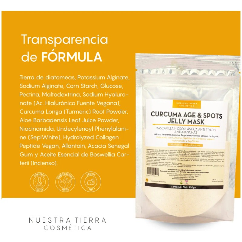 Mascarilla Hidroplastica Curcuma Spots Jelly