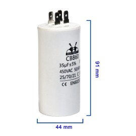 Motor Capacitor 450V AC 35 uF CBB60