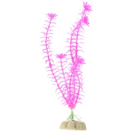 GloFish Fluorescent Plant, Blue Small, Aquarium Décor, Fluoresces Under Blue LEDs