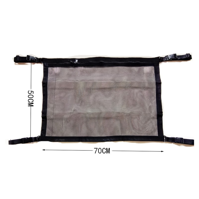 Car Roof Hanging Net Double Layer Overhead Roof Top Bag