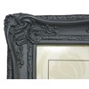 Shabby Chic Ornate Chelsea Swept Photoframe - Matt Black 5"