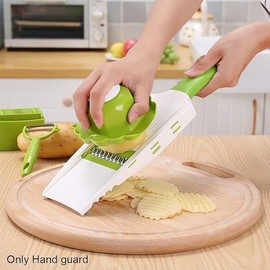 Grattugia verde, protezione per le dita, supporto per la sicurezza alimentare, pialla, grattugia, protezione per le mani, gadget, mandolini e utensili per pialla