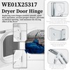 WE01X25317 Dryer Door Hinge Replacement Compatible with G-E & Hot-point