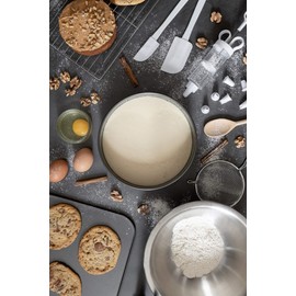 Chef Aid Flexible Spatulas, Pack of 2, White