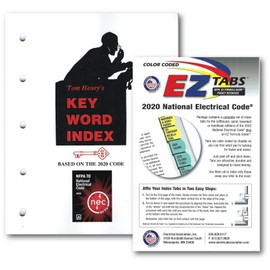 2020 EZ Tabs (Color Coded), EZ Formula Guide and Keyword Index Based on 2020 National Electrical Code
