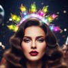 DRESBE - Diadema con luz y llama, para mujer, diseño