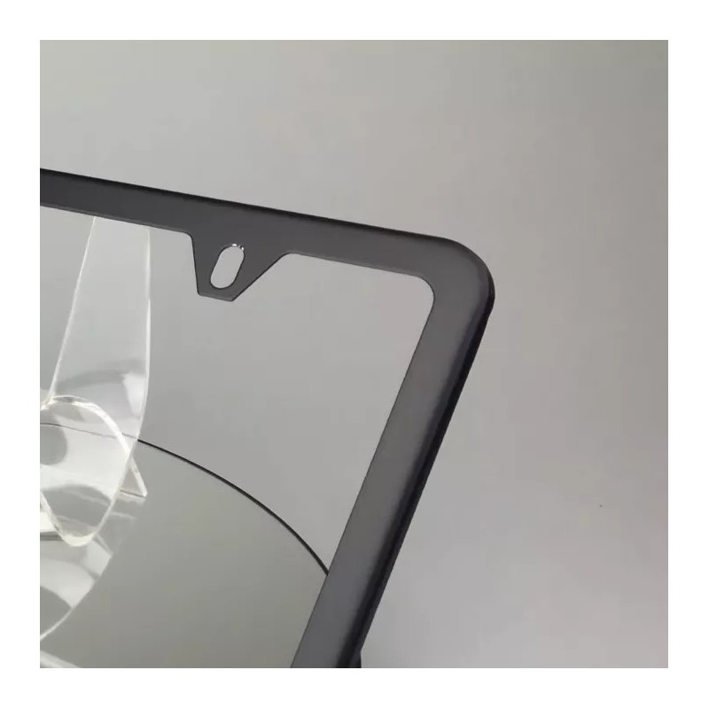 MotorVehicleParts Powder Coated Matte Black Stainless Steel License Plate Frame