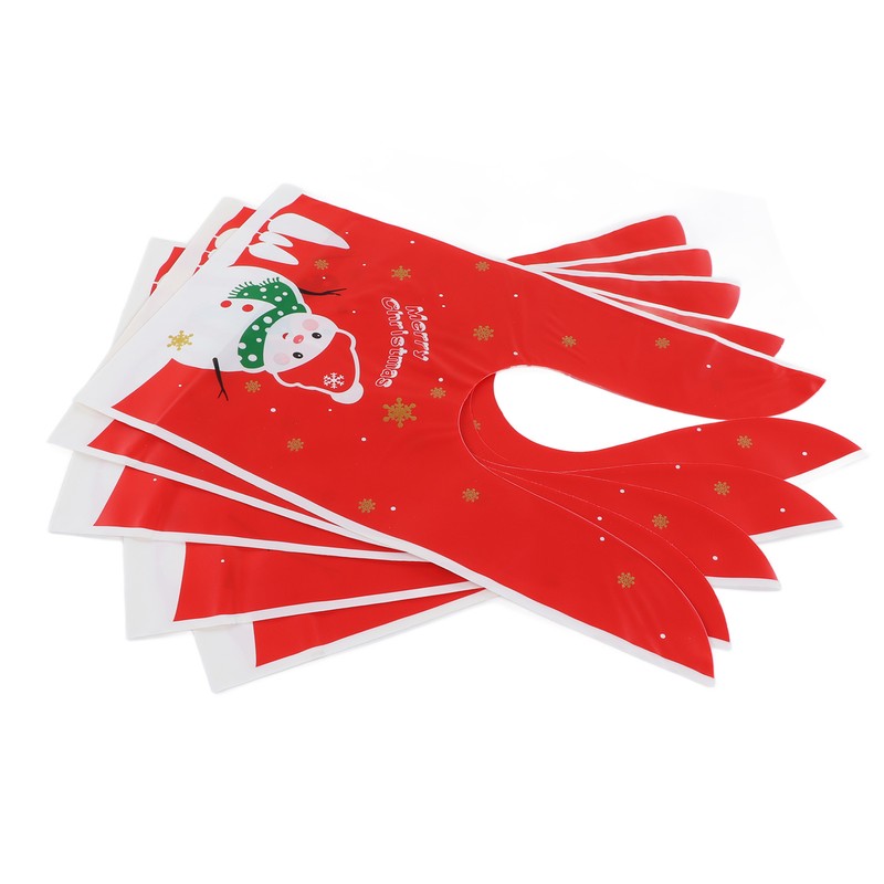 100Pcs Christmas Gift Bag Cute Food Grade Eco Friendly Reusable