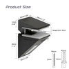 Mooche Glass Shelf Bracket, Adjustable Shower Brackets Clamp Holder for