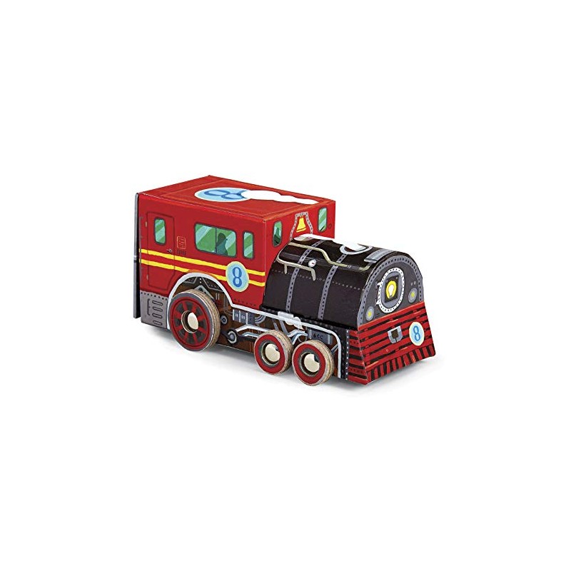 Crocodile Creek Lokomotive Zug Puzzle in Zug Form Box (48