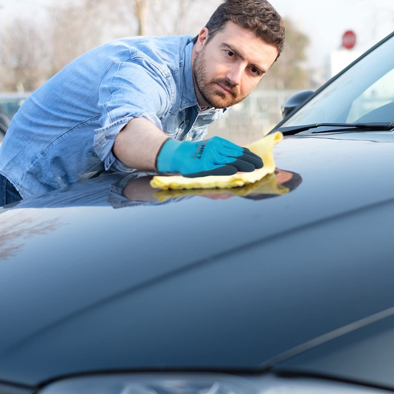 [HPHST] C 2001 Waterproof Work Gloves #15 Grip Double Coated