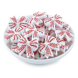 Lovymi 6PCS Christmas Silicone Focal Beads for Pens, Bow Christmas Silicone Beads for Keychain Making Bracelet Necklace Craft