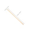 GRADENEVE 50pcs Handmade Bamboo Fan Weaving Sticks 30cm X 1.2cm