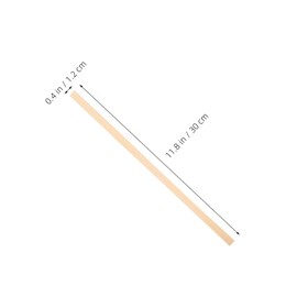 GRADENEVE 50pcs Handmade Bamboo Fan Weaving Sticks 30cm X 1.2cm Natural Flat Craft Sticks DIY Basket Making Supplies for Art and Craft Projects