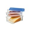 Sunware Club Cuisine Meat/Cheese Keeper Set Of 3 Transparent-Blue colour