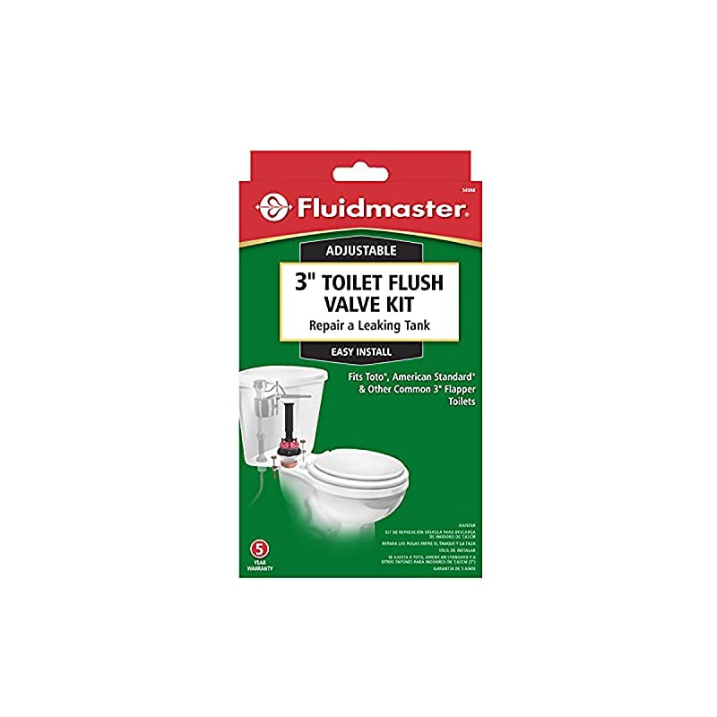 Fluidmaster 540AKRP5 3-Inch Complete, Adjustable Toilet Flush Valve Repair Kit
