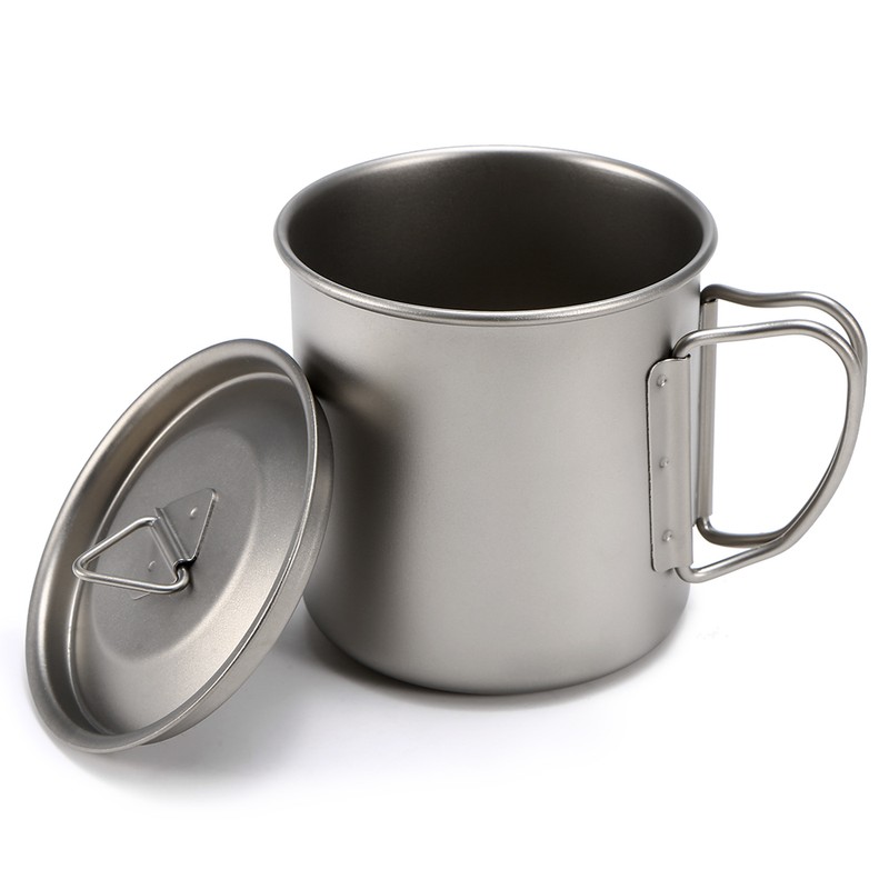 400ml 750ml Cup Set Ultralight Titanium Cup Hanging Pot Set