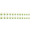 24 PCS Autumn Press on Nails Short Square - ZWENJIE