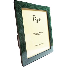 Tizo 5" X 7" Emerald Green Wooden Frame, Made in Italy