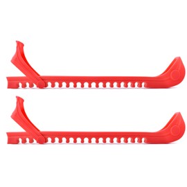 NANAOUS Hockey Skate Guards Ice Skate Guards Adjustable Ice Skate Blade Covers Skate Guards Figure Skating, Guard Protector for Younth Men Women Kids (Red)