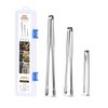 Foyohaven Stainless Steel Kitchen Tongs Set of 3, 6-11.5in Non-Slip