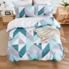 Bedbay Gray and Teal Comforter Set King Size Teal Bedding