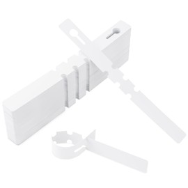 Yncotte 240 Pcs Tree Tags, White Plant Labels Plastic Wrap Around Hanging Tags Adjustable Tree Markers Signs Nursery Tags for Gardens, Nurseries